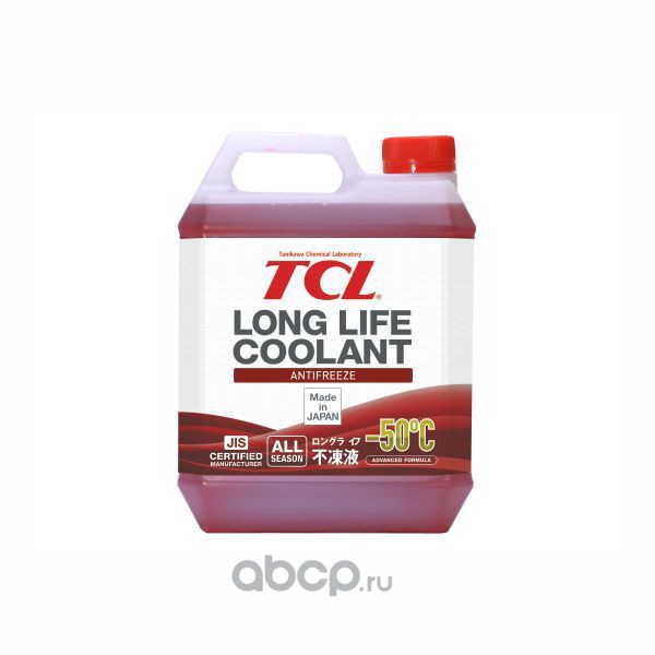 АНТИФРИЗ TCL LLC -50C красный, 4 л